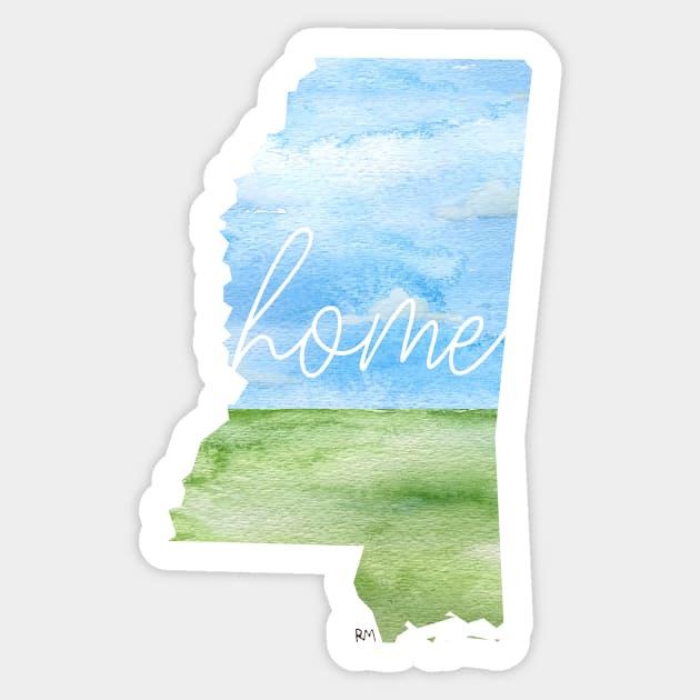 Mississippi Home State Sticker by RuthMCreative